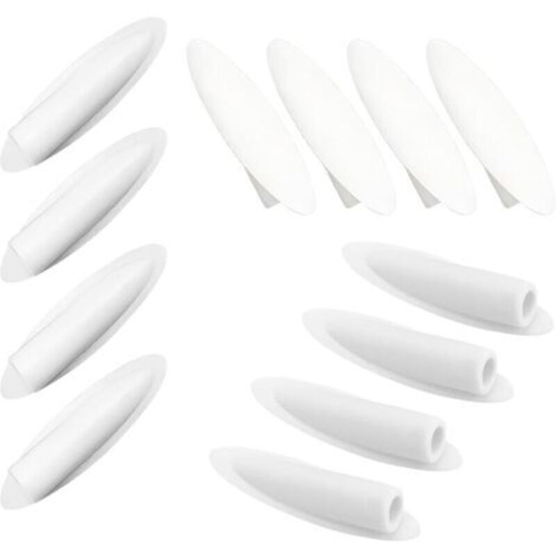 20 Stück Kunststoff-taschenlochstopfen, Kipplochstopfen, Schräglochstopfen, 9-mm-stecker Für Taschenlochzubehör, Weiß
