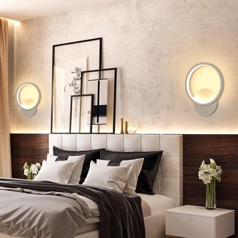 Applique Murale Interieur Led 13w Lampe Murale Ronde Blanc Chaud 3000k Moderne Für Zimmer Salon Escalier Couloir Ac 220v
