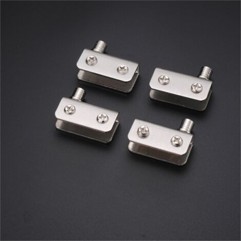 4er-pack Glastürscharniere, 90°-drehscharnier, Edelstahl, Passend Für 5–8 Mm Dickes Glas