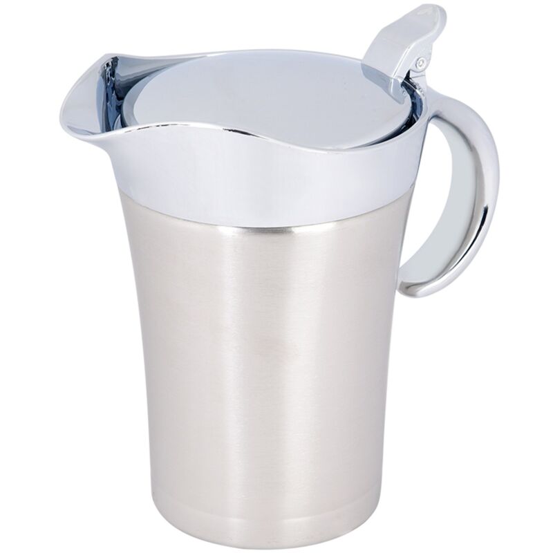Thermo-saucentopf, 750 Ml, 304 Edelstahl, Thermo-saucentopf, Doppelboot-serviertopf, Krug, Eimer Für Tomatensaft, Sauce, Küchenbedarf