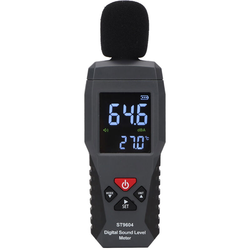 Schallpegelmesser, Digitaler Audiopegelmesser 30-130 Db, Schallpegelrekorder Geräuschtester, Geräuschmessung Digitaler Audiopegelmesser