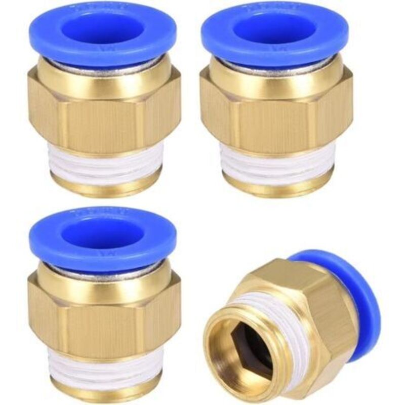4 Stück Pneumatische Verbindungsschläuche Mit Schnellem G1/2-stecker X 14 Mm Rohr-außendurchmesser