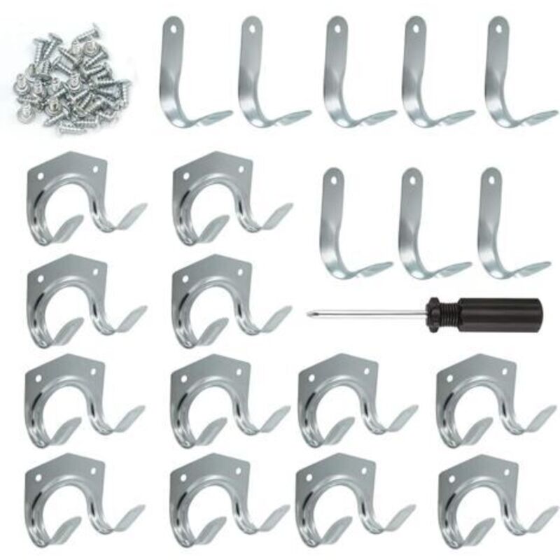 21 Stück Häkel- Und Porte-utensilien – Doppel- Und Einfache Häkelarbeiten Für Garage, Organisation Mit Tournevis