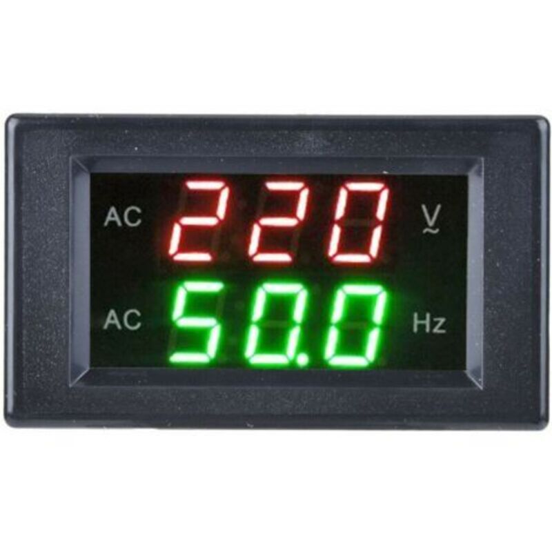 Generator Dual Display Led Digital Ac Voltmeter Frequenz Test Tool Meter