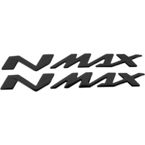 E 3d-motorrad-emblem-aufkleber – Aufkleber Für Yamaha Nmax 155 125 – Schwarz
