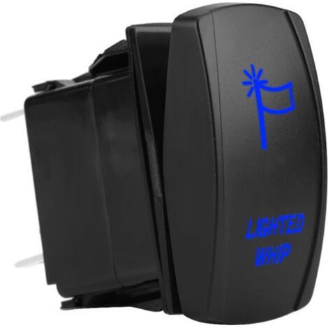 5pin Laserbeleuchteter Wippschalter Ein/aus Led 12v-20a 24v-10a (blau)