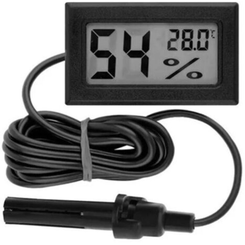Digitales Hygrometer-thermometer, Mini-temperatur, Luftfeuchtigkeit, Drinnen Und Draußen, Mit Sonde