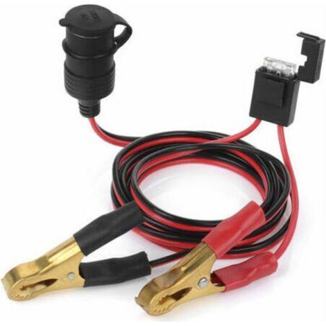 12v 24v Weibliche Auto Zigarette Leichter Buchse Zu Batterie Krokodilklemmen Stecker 2ft Auto Batterie Klemme Verlängerung Ladekabel