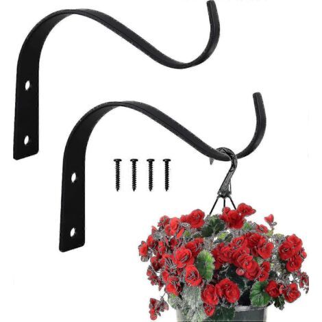 Set Mit 4 Wandhaken Für Pflanzen Im Innen- Und Außenbereich, Perfekt Zum Aufhängen Von Blumentöpfen Und Laternen.