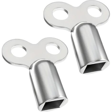 Auslassventilschlüssel, Silber, 2,62,40,9 Cm, 2 Stück Kühler-entlüftungsschlüssel, Robust Und Stabil, Kompatibel Mit Den Meisten Kühlern.
