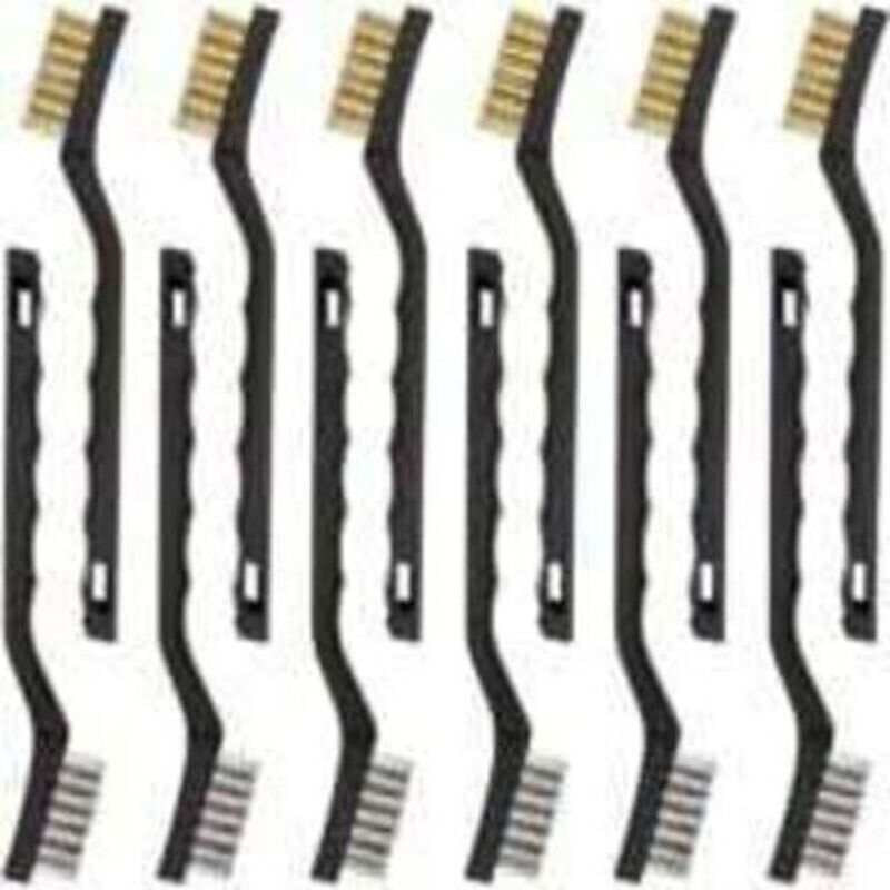 Set Mit 12 Mini-drahtbürsten Aus Edelstahl, Messing-reinigungsbürste Zum Reinigen Von Reibung Und Rost Von Schweißschlacke