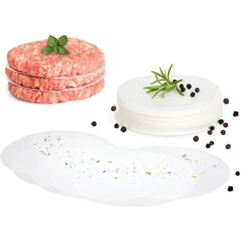 Packung Mit 500 Hacksteakpressen Aus Antihaftbeschichtetem Papier – ∅ 11,5 Cm – Ideal Zum Kochen Von Hacksteaks Und Zur Zubereitung Von Hamburgern