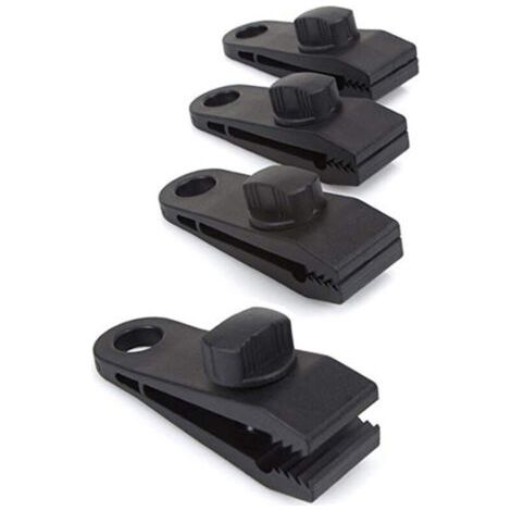 Plan-clip, Befestigungsclip, Spannhalterung Für Plane, Zeltstoff, 8 Stück, Schwarz, 82 X 26 Mm