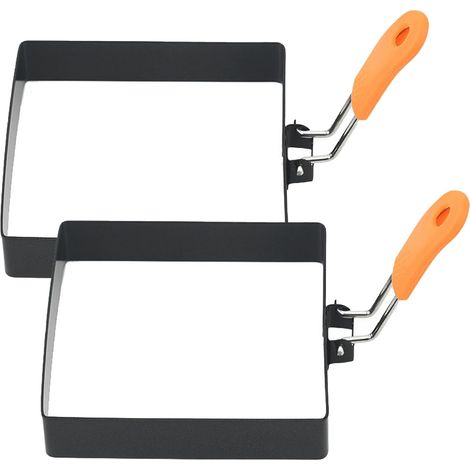 Zwei Kreise Mit Carrés, Moules Mit Carrés Aus Rostfreiem Stahl, Angepasst An Sandwiches Für Kleine Mädchen, An Crêpes Usw.