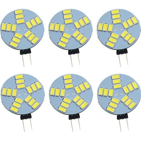 6 Ampullen Led G4, Ampullen Für Projektionsrunden G4, Lumière Blanc Chaud.