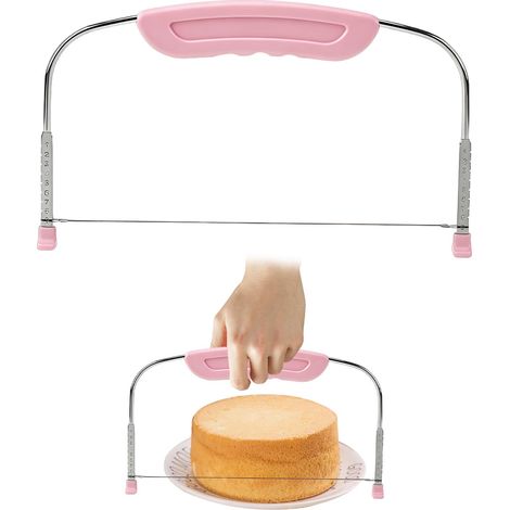Lye A Genoise, 1 Stück Kuchenschneider, Verstellbare Backwerkzeuge Aus Edelstahl, Kuchenschneider, Tortenschneider, Genoise-ausstecher, Zum Schneiden Von Kuchen Und Anderem Gebäck.
