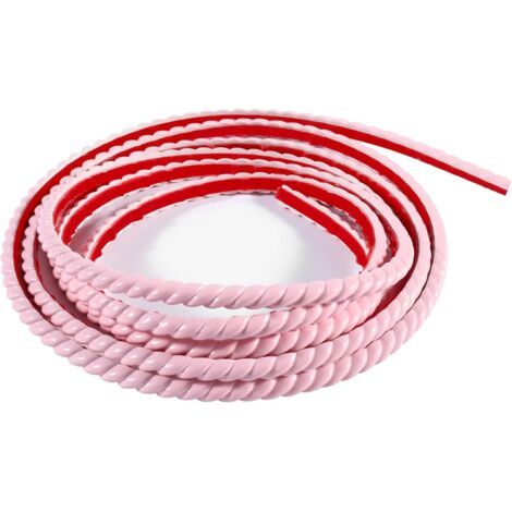 5m Pvc-klebeband, Dekoratives Klebeband, Fliesen-tapetenrand, Dekoration Für Spiegelrahmen (10 Mm, Rosa)