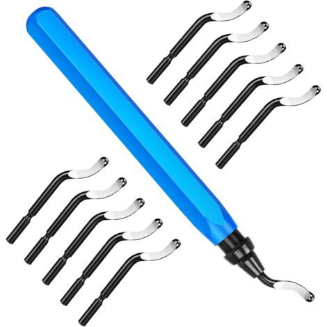 Entgratungswerkzeug, Gratentferner-set Mit 10 Bs1010-ersatzklingen, Manuelles Entgraten, 360°-rotationsentgrater Für 3d-druck, Aluminium, Kunststoff, Pvc, Kupfer Und Stahlmetall