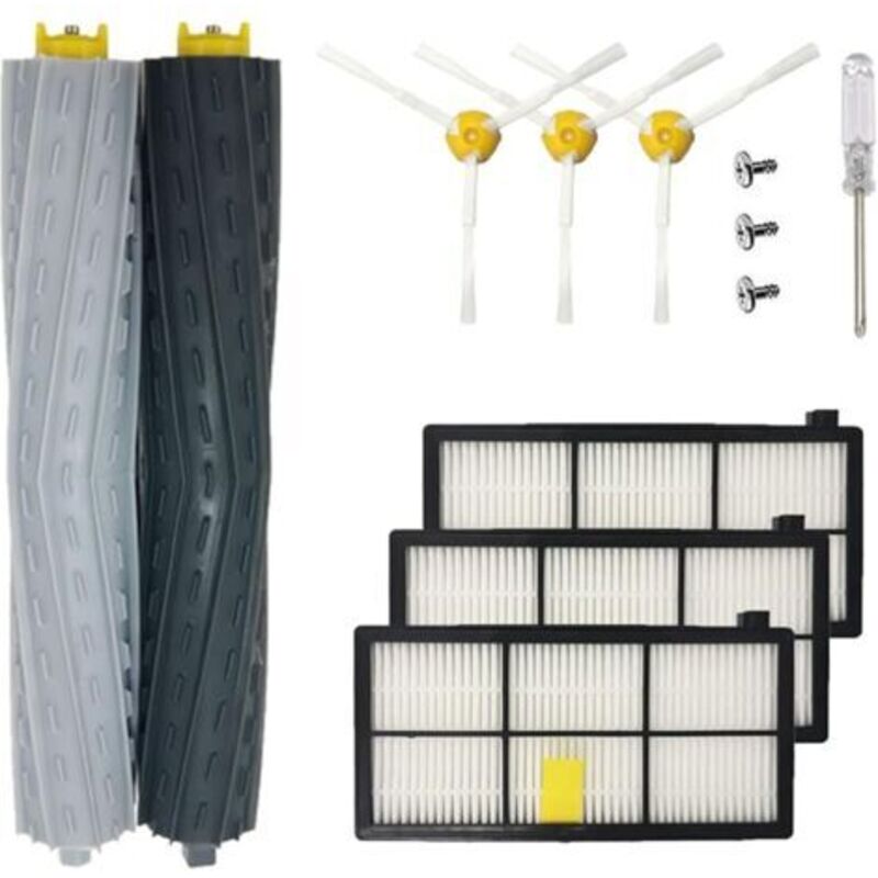 13-teiliges Ersatzteilset Für Die Serie 800 900, Kompatibel Mit Irobot Roomba 980 960 896 895 886 880 871 866 865 860 850 805 800-serie, Gummi-seitenbürste
