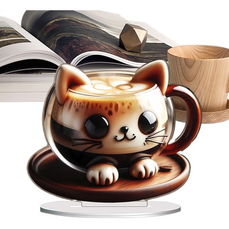 Tasse Aus Acryl In Form Von Chat – Bürodekoration – Motiv Chat Mignon