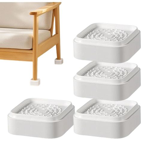 Tischaufsteller – Tischfußverlängerungen Für Einen Zusätzlichen Schrank Aus Stabilem Acryl-abs Mit Anti-strahlungs-coussinets – Einstellbare Hebelblöcke Für Das Haus Und Den Raum