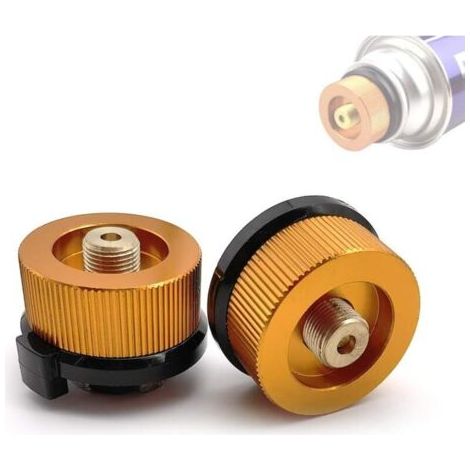 2 Stück Automatische Abschaltung, Gastank-adapter, Camping, Outdoor, Gasherd-adapter, Anschluss Für Campingkocher (orange)