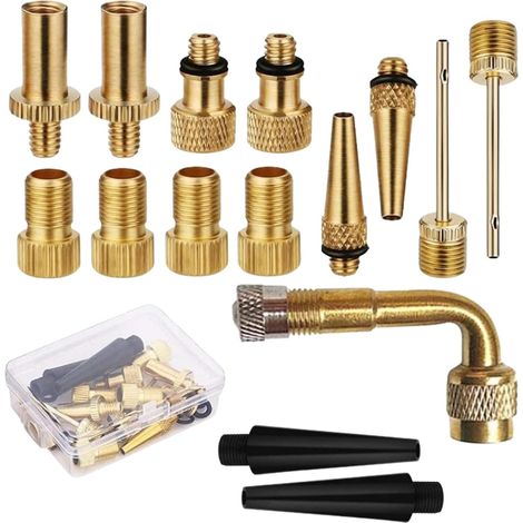 Fahrradpumpen-messing-adapter, Fahrradpumpen-messing-adapter – Dv Av Sv Inflations-adapter-set Für Ballpumpe Und Luftkompressor Für Sritob-fahrradreifen.