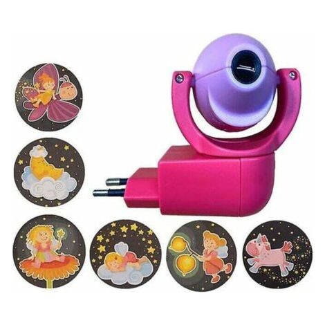 Plug-in-projektor-nachtlicht – Rosa