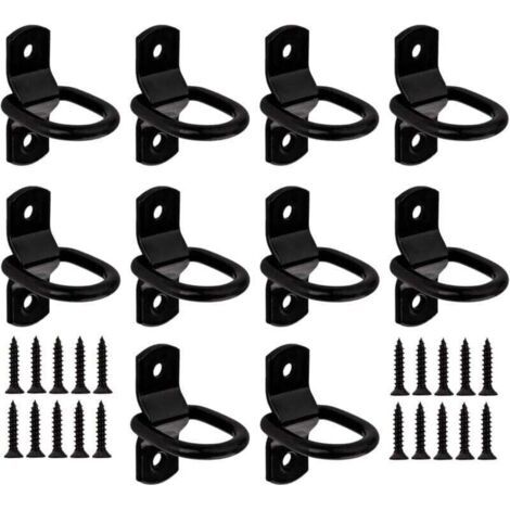 Gehäkelte Anker Für Den Transport, Xu, Lot Von 10 Anneaux In D, Anneaux Für Den Transport Von Robustheit, Anneaux De Fixation Pour Sécuriser Les Charges, Remorques, Camions, Voitures, Kayaks Und Batea