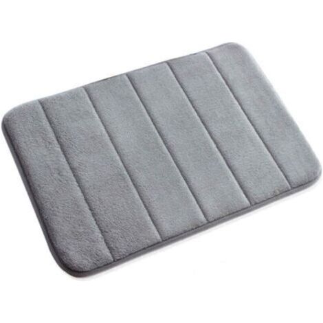 Kleine Rutschfeste Badematte Aus Memory-schaum, Weich, 40 X 60 Cm (grau)