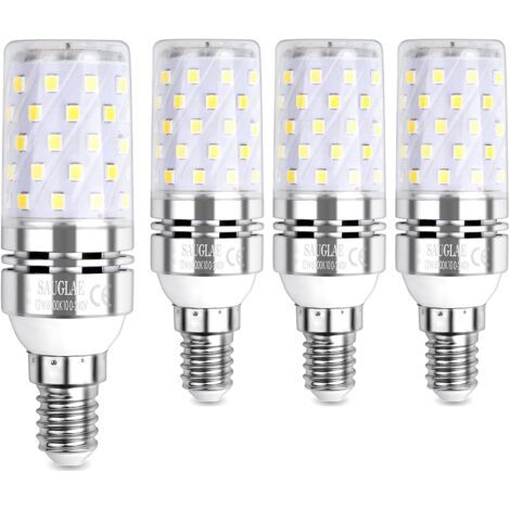 Led-ampulle Mit 12 W, Entspricht 100 W Glühlampen, E14, 6000 K Weiß, 1200 Lm, 4er-pack