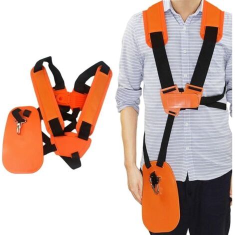 1 X Rasenmähergurt (orange), Doppelte Schulter, Robuster Nylongurt, Für Rasenmäher, Gartengeräte.