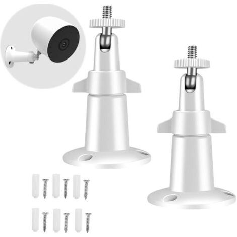 Weiß, 2 Stück Außenkamerahalterung, Kamerahalterung, Verstellbare Sicherheitsstangenhalterung Aus Metall, Für Arlo Pro Überwachungskamera, Arlo Pro, Arlo Ultra, Arlo Go, Arlo Essential Spot, Ring Stic