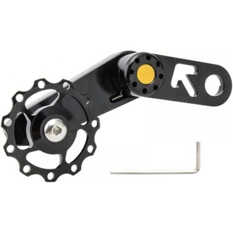Fahrradkettenspanner, Aluminiumlegierung Single Speed Fahrradkettenspanner Fahrradkettenwerkzeug Fahrrad Schaltwerkführung