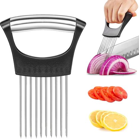Unterstützen Sie Oignons Coupe Légumes Und Acier Inoxydable Avec Housse De Protection Coupe Tomates Coupe Légumes Au Citron Aide À La Coupe