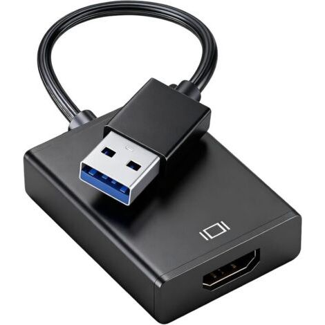Usb Zu Hdmi, Usb 3.0/2.0 Zu Hdmi 1080p Konverter Für Windows Xp 7/8/8.1/10/11 (kein Mac & Vista) Full Hd Video Audio Multi Monitor Konverter Kompatibler Pc, Hdtv, Projektor