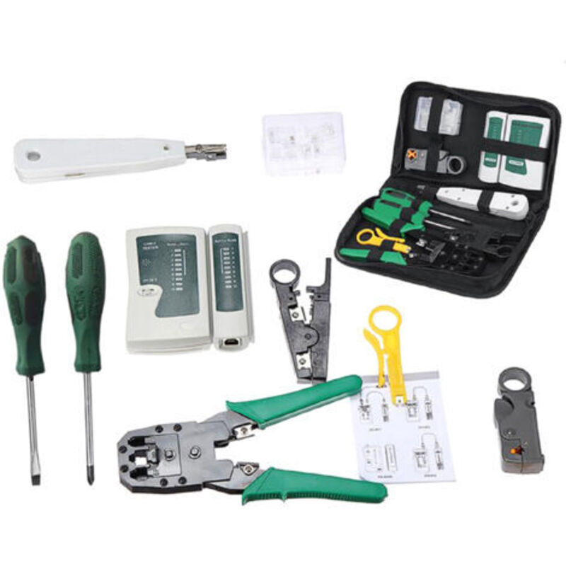 Lan-lan-kabeltest 9 In 1, Nur Einstecken, Handbuch-set Cat5 Rj45 Rj11 Rj12, Zum Testen Der Ethernet-verbindungen Freigeben