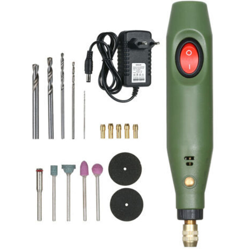 Mini-ensemble Für Elektrische Multifunktions-gleichstrom-multifunktionsgeräte, Dc 12 V, Kit Mit Rotierenden Werkzeugen Zum Schneiden Von Perceuse Für Fraisage, Polissage Und Gravur