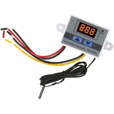 Elektronischer Temperaturregler, Led-display-thermostatmodul, Temperaturkontrollschalter Mit Wasserdichter Ntc-sonde -50 110 ℃ Für Kühlschrank 110–220 V, 1500 W