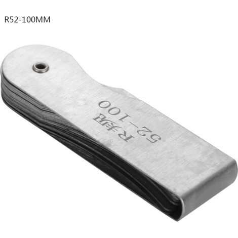Radiusmessgerät Aus Edelstahl, Externes Messwerkzeug, Konkav Und Konvex (r52-100 Mm)