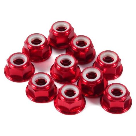 Metall-sicherungsmuttern, Selbstsichernde Muttern, Nyloneinsatz, Aluminiumflansch, M2, M3, M4, M5, 10 Stück/los Für Die Industrie