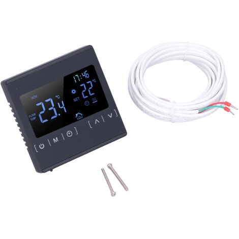Doppeltemperatur-thermostatsteuerung 16a Elektrischer Bodenthermostat-temperaturregler Ac85v-240v