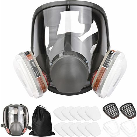 16-in-1 Anti-gift-silikon-vollgesichtsschutzmaske Zum Schutz Vor Farbe, Insektiziden Und Ammoniak