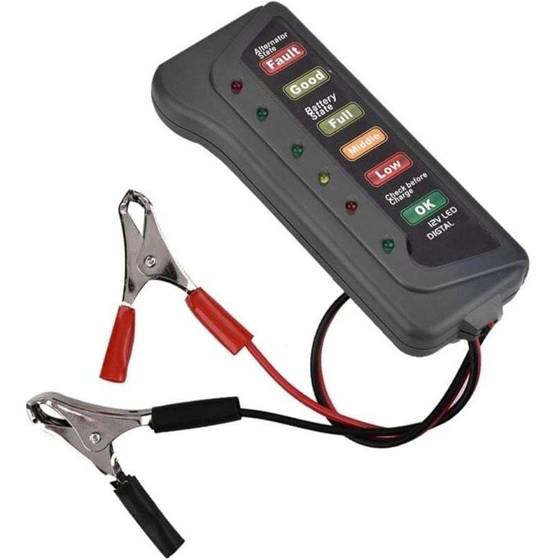 Batterie-generator-tester, 12-v-batterie-tester, 12-v-auto-moto-batterie-tester Zum Aufladen Des Generators, Analysator Des Anlassens, Überprüfung Des Digitalen Led-batterie-testers