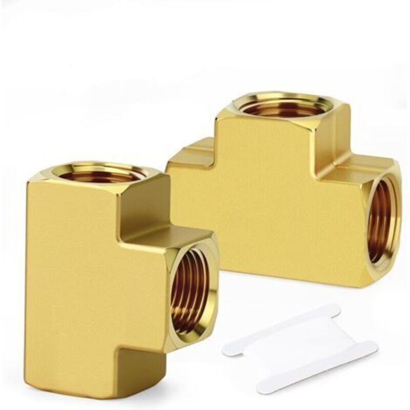 2 Stück 3-wege-messing-stangenmaterial, 1/8" X 1/8" X 1/8" Bsp Innengewinde, T-stück