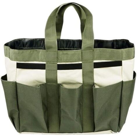 Garten-tragetasche/werkzeugtasche, Grün, 24 X 13 X 39 Cm, 1 Aufbewahrungstasche, Garten-werkzeugtaschenhalter, Outdoor-tragetasche