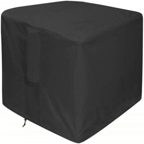 Schutzhülle Für Feuerstelle Im Freien – 420d Quadratisch, Wasserdicht Und Langlebig, Schwarz (quadratisch – 82 X 82 X 61 Cm)