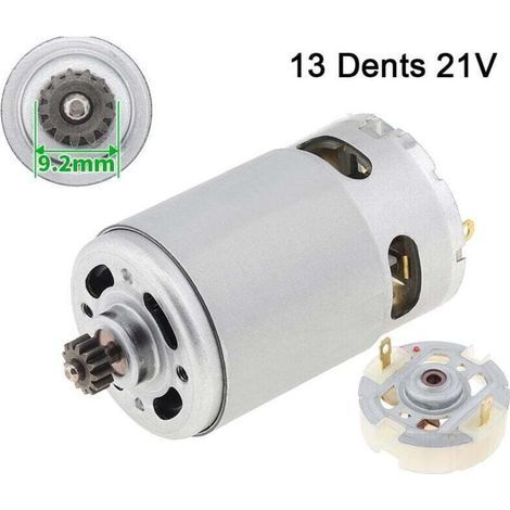 Rs550 Gleichstrommotor Mit Zwei Geschwindigkeiten Und 13 Zähnen – Bürstenmotor – 21 V, Plus Service-bürstenhalter