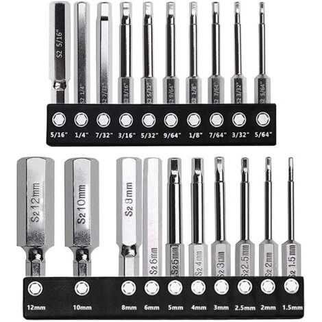 20-teiliges Magnetisches Sechskant-bit-set, 635 Mm – Bohrer-schraubendreher-bits, Länge 60 Mm