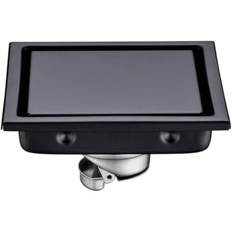 Drain De Plancher Douche Carré Acier Inoxydable Invisible Caniveau De Douche Anti Odeur Mit Einlage 11x11cm